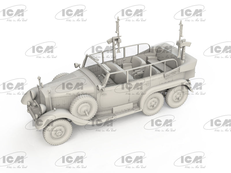 ICM72473 - 1/72 ICM Type G4 Partisanenwagen with MG 34 Plastic Model Kit