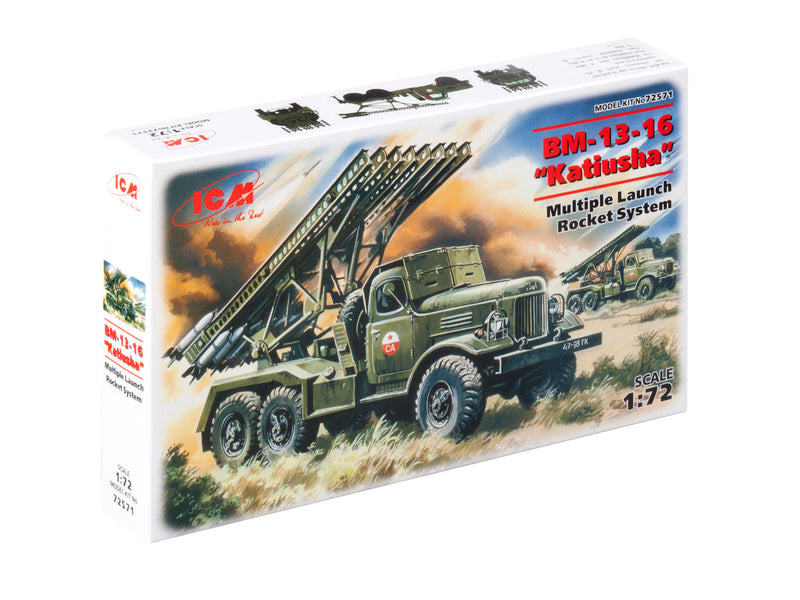 ICM72571 - 1/72 ICM BM-13-16 Katiusha, Mult. Launch Rocket System on ZiL-157 base