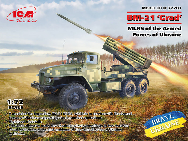 BM-21 Grad MLRS Ukranian 1:72