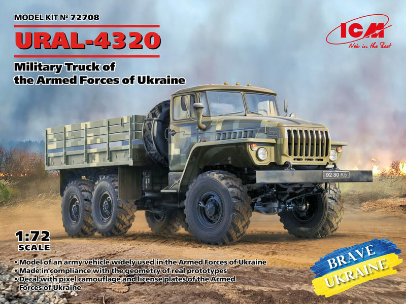 ICM 72708 URAL-4320, Military Truck of the Armed Forces of Ukraine