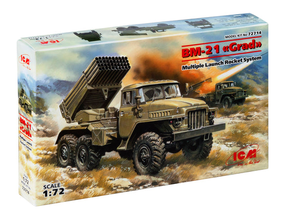 ICM72714 - 1/72 ICM BM-21 "Grad", Multiple Launch Rocket System