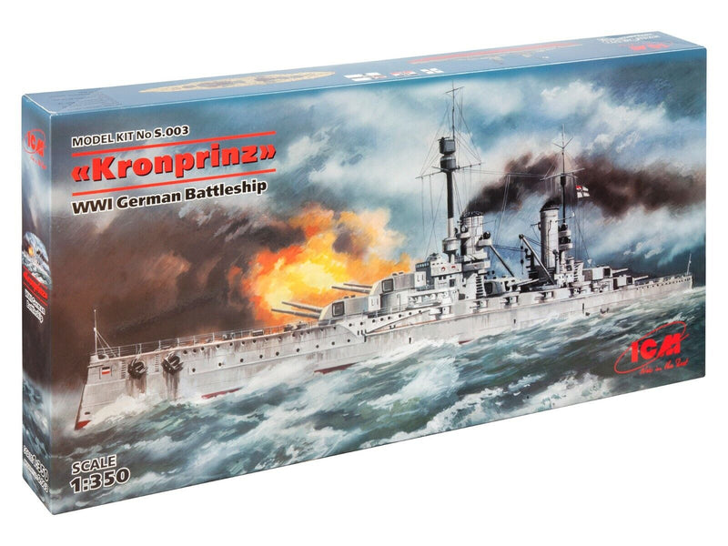 ICMS003 - 1/350 ICM "Kronprinz", WWI German Battleship