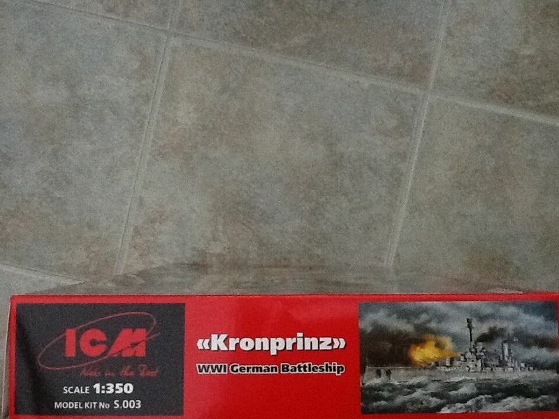 ICMS003 - 1/350 ICM "Kronprinz", WWI German Battleship