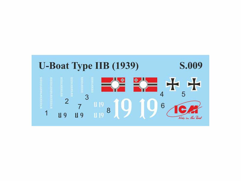 ICMS009 - 1/144 ICM U-Boat Type IIB (1939), German Submarine