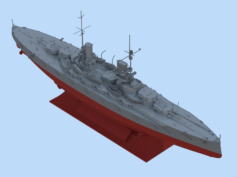 ICMS015 - 1/700 ICM Grober Kurfurst (full hull & waterline), WWI German Battleship