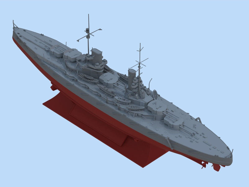 ICMS015 - 1/700 ICM Grober Kurfurst (full hull & waterline), WWI German Battleship