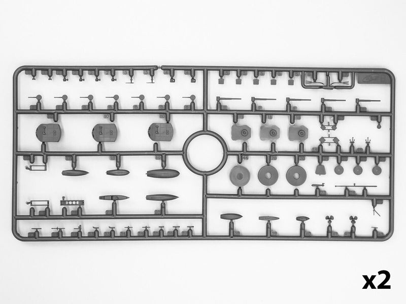 ICMS015 - 1/700 ICM Grober Kurfurst (full hull & waterline), WWI German Battleship