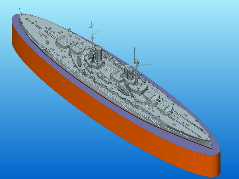 ICMS016 - 1/700 ICM Kronprinz (full hull & waterline), WWI German Battleship