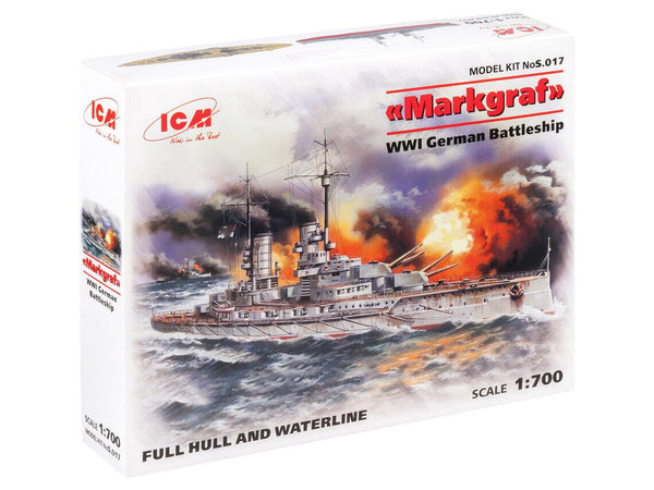 ICMS017 - 1/700 ICM Markgraf (full hull & waterline), WWI German Battleship