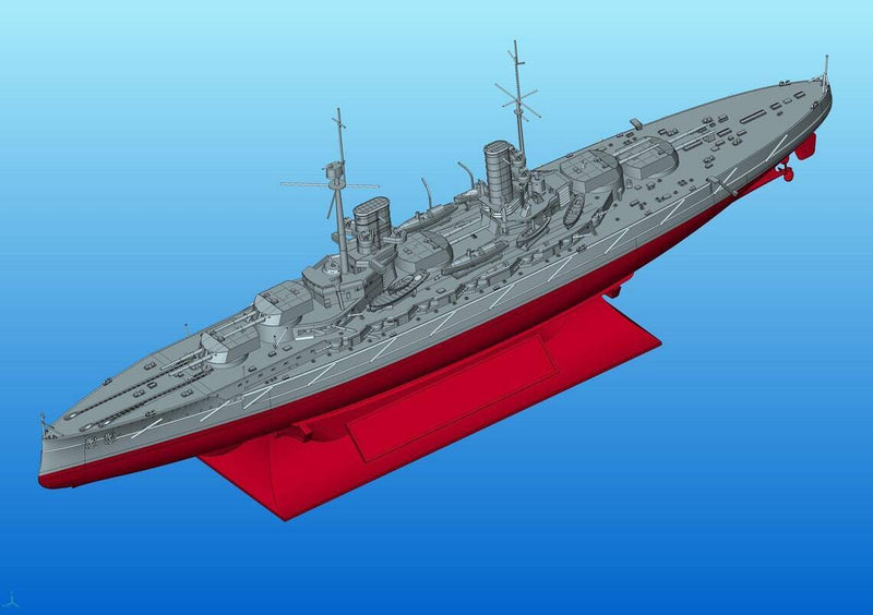 ICMS017 - 1/700 ICM Markgraf (full hull & waterline), WWI German Battleship