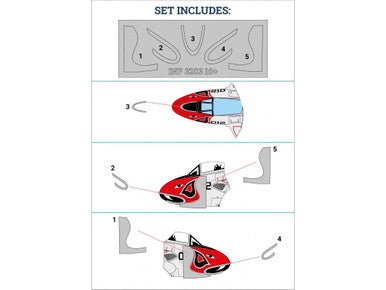 1/32 Infinity Models Vampire F Mk.3 paint masks (Canadian nose art)