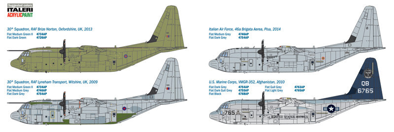 Italeri Models Hercules C-130J C5 Aircraft Kit