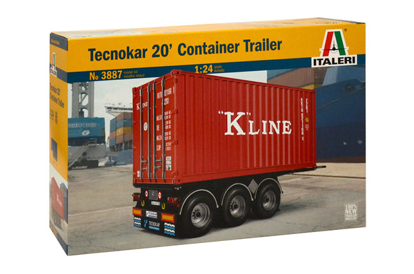 Italeri 3887S 1/24 20 Foot Container Trailer