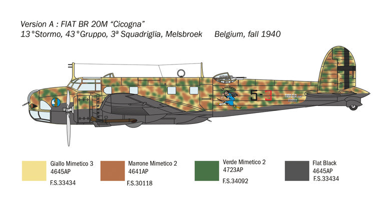 FIAT BR.20 CICOGNA BATTLE OF BRITAIN 80