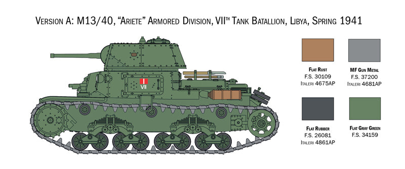 ITALIAN TANKS & SEMOVENTI M13/40 M40/41