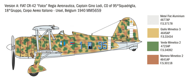 FIAT CR.42 BATTLE OF BRITAIN 80TH ANNIV