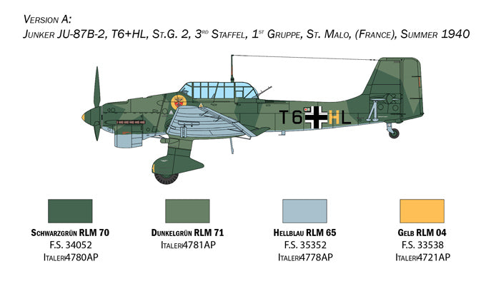 JU-87B STUKA-BATTLE OF BRITAIN 80TH ANNI