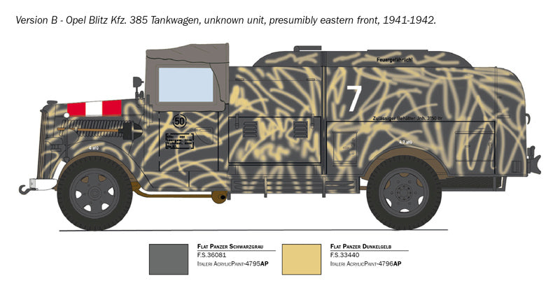 OPEL BLITZ TANKWAGEN KFZ. 385