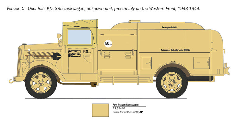 OPEL BLITZ TANKWAGEN KFZ. 385