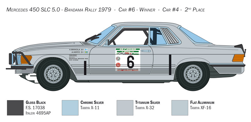 MB 450 SLC RALLY DEL BANDAMA 1979