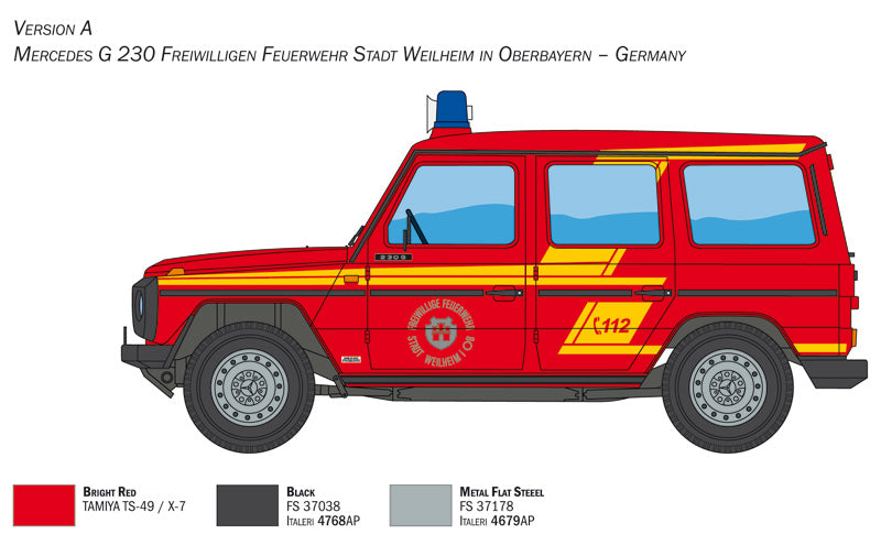 MERCEDES G230 FEUERWEHR 1/24