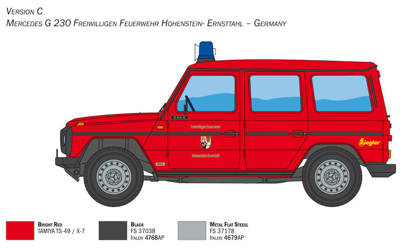 MERCEDES G230 FEUERWEHR 1/24