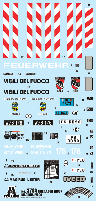 FIRE LADDER TRUCK IVECO-MAGIRUS DLK23