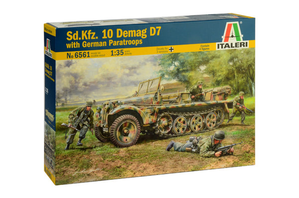 SD.KFZ.10 DEMAG D7 W/GERMAN PARATROOPERS