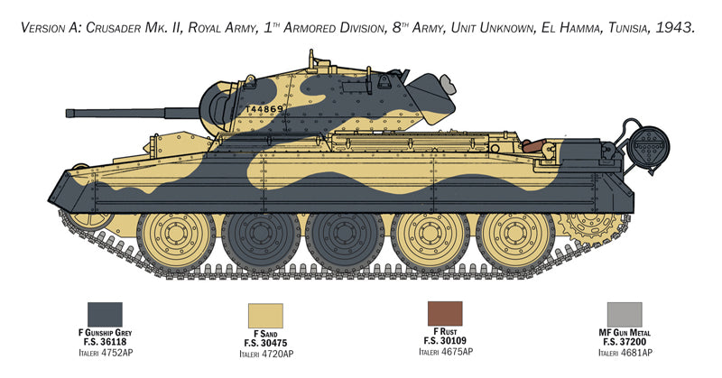 CRUSADER MK.II W/8TH ARMY INFANTRY