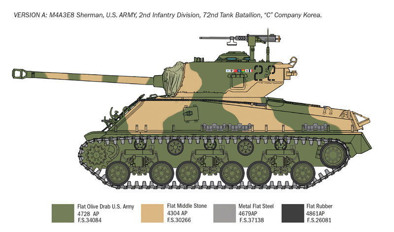 SHERMAN M4A3E8 "KOREAN WAR"