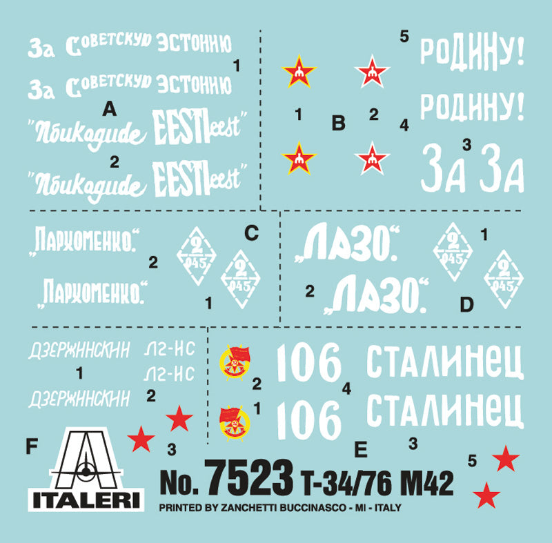 T 34 / 76 m42 (2 FAST ASSEMBLY)