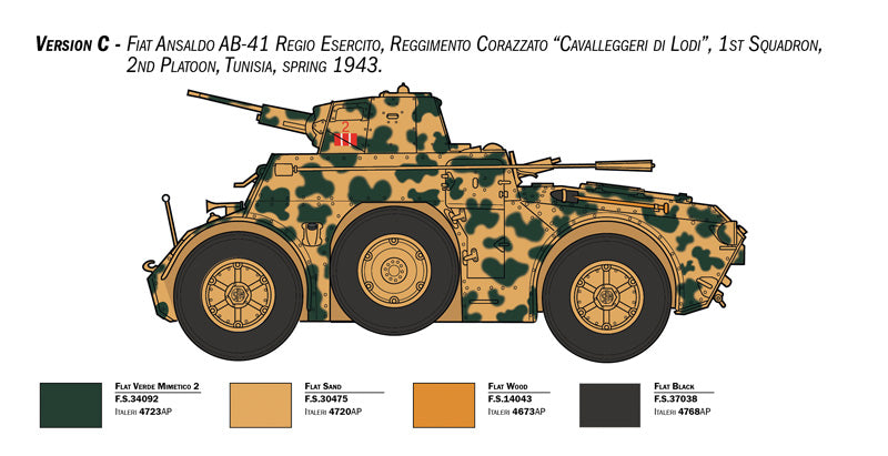 AB 41 W/BERSAGLIEN ITALIAN INFANTRY