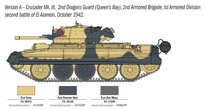 CRUSADER MK.III W/BRITISH TANK CREW