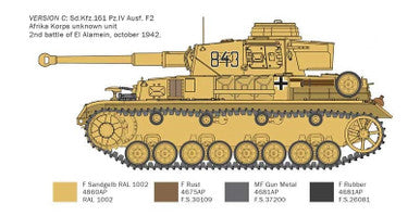 1/35 Italeri Pz. IV F1/F2/G with Afrika Korps - El Alamein 80th Anniversary