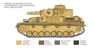 1/35 Italeri Pz. IV F1/F2/G with Afrika Korps - El Alamein 80th Anniversary