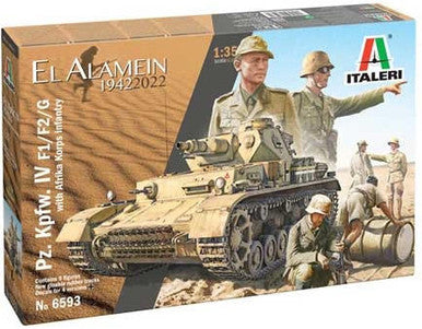 1/35 Italeri Pz. IV F1/F2/G with Afrika Korps - El Alamein 80th Anniversary