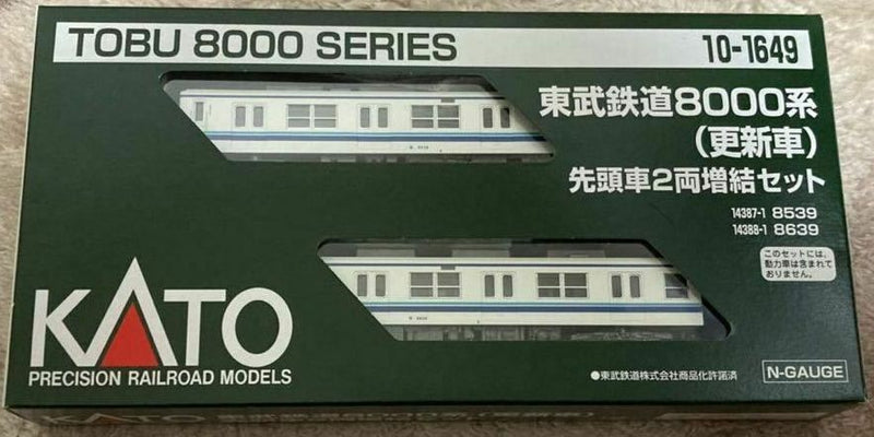 Tobu Railway 8000 series (updated car) Leading car 2-car add-on set