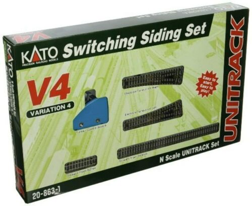 Kato USA Model Train Products V4 UNITRACK Switching Siding Set