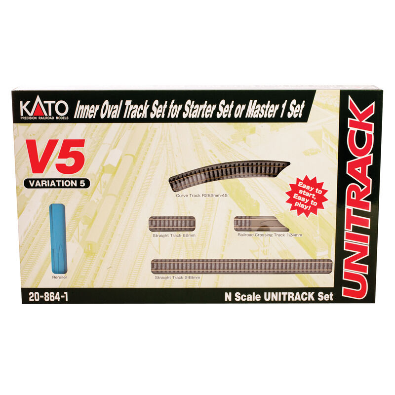 Kato USA Model Train Products V5 UNITRACK Inside Loop Track Set