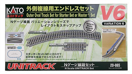 Kato USA Model Train Products V6 UNITRACK Outside Loop Track Set