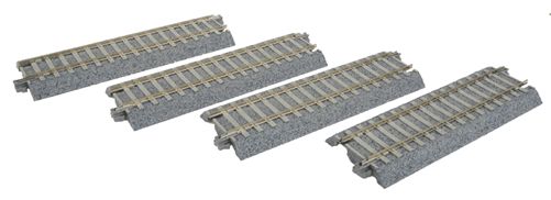 H 123mm (4 7/8") Concrete Tie Straight Track [4 pcs]