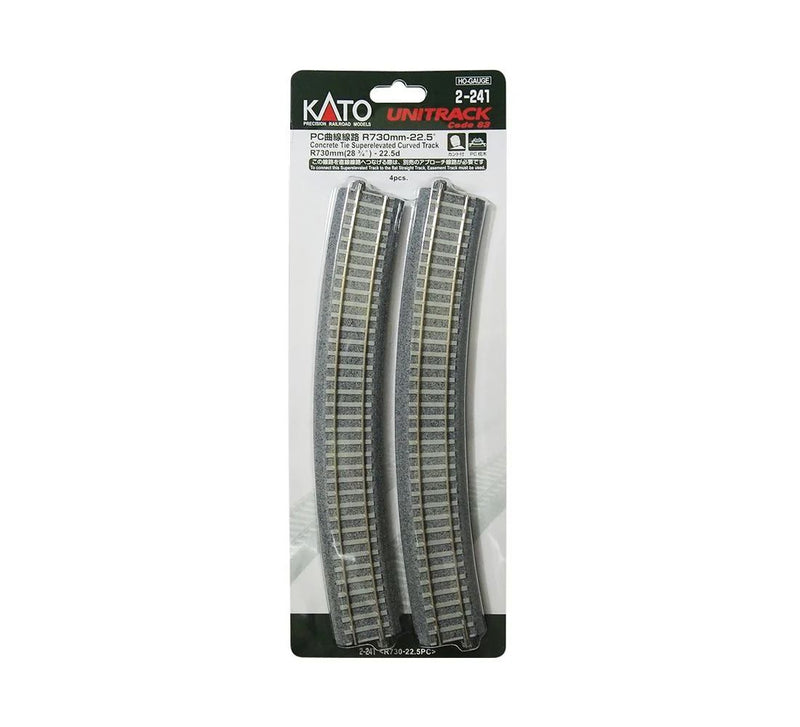 730mm (28 3/4") Radius 22.5º CT Superelevated Curve Track [4 pcs]