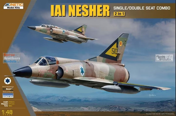 IAI Nesher Single / Double Seat Plastic Model Kit