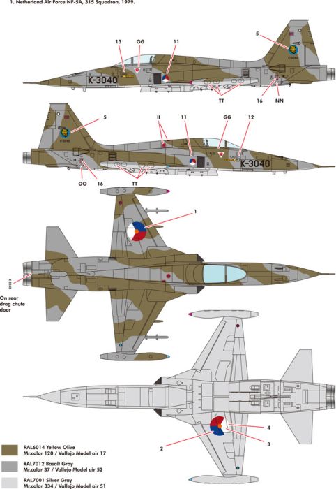 NF-5A F-5A SF-5A Freedom Fight Plastic Model Kit