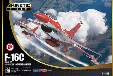 1/48 Kinetic F-16C Block 52 Black Knights RSAF Plastic Model Kit