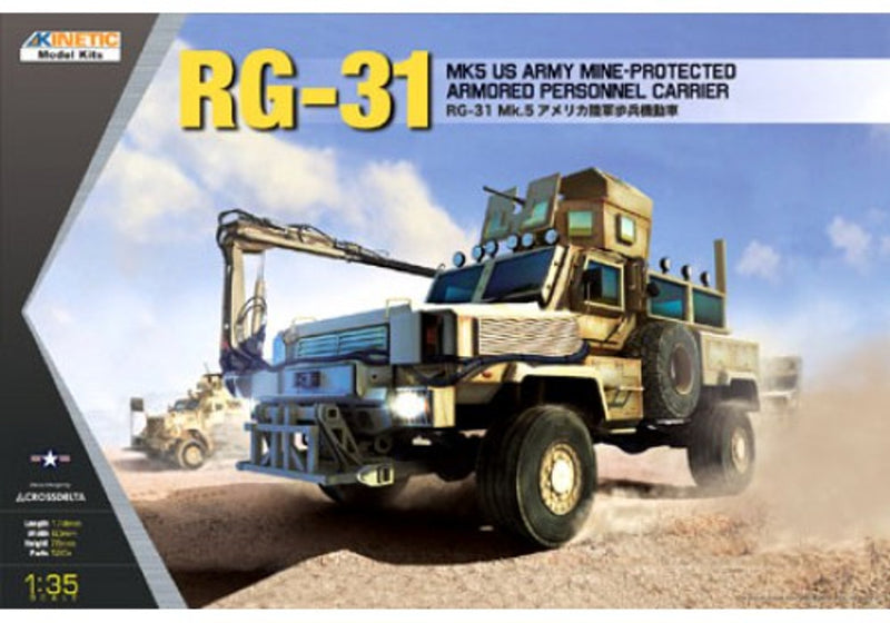 RG-31 MKS US Army Armored Personnel Carrier Plastic Model Kit