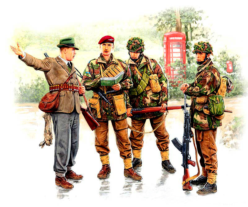 WWII British Paratroopers Operation Market Garden Plastic Model Kit