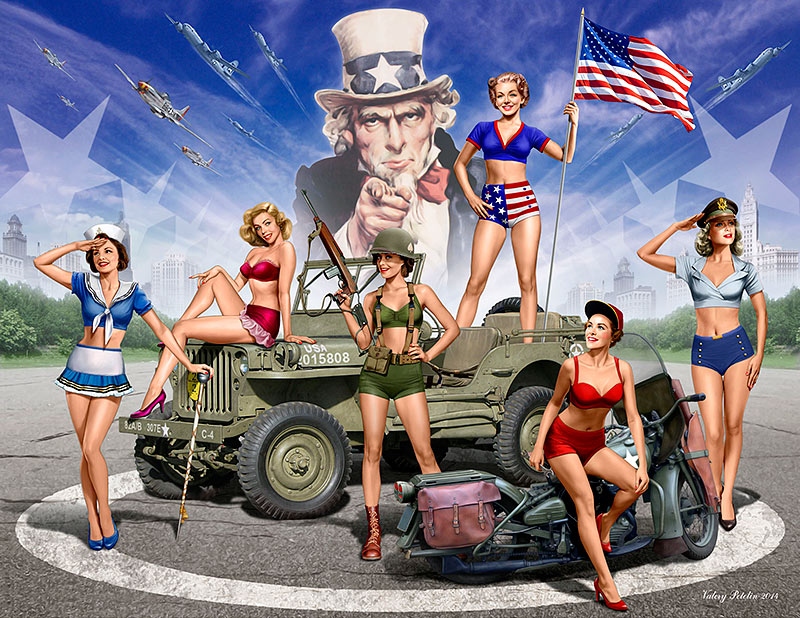 American Pin-Up Girls Plastic Model Kit