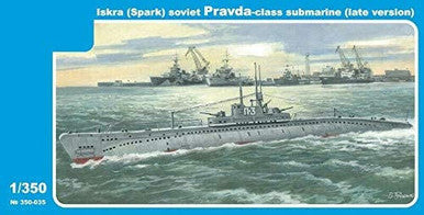 1/350 Mikro Mir Iskra Spark Soviet Pravda Class Submarine Late Version