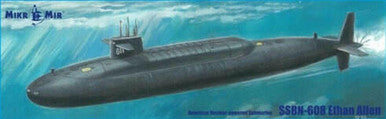 1/350 Mikro Mir USS Ethan Allen SSBN-608 Submarine